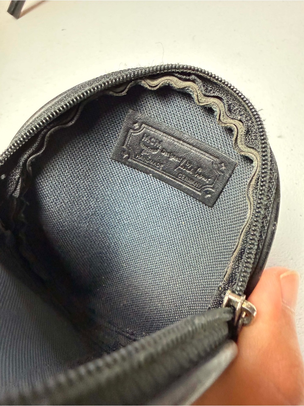MCM Black Circular Coin Pouch with Tassel- - Picture 8 of 8